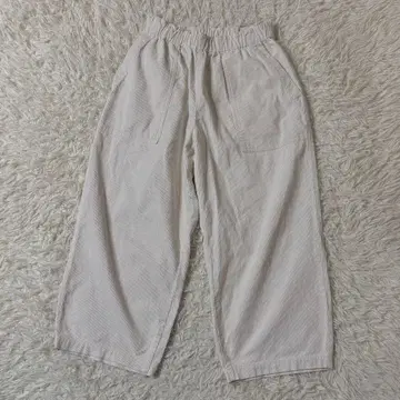 휴일과 시 뉴 본봉 팬츠 코듀로이 아이보리 허리밴딩