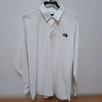 THE NORTH FACE 긴팔 피케 셔츠 화이트