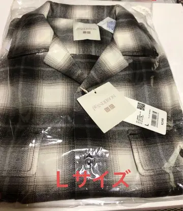 유니클로 JW ANDERSON 브러쉬드 코튼 오버 사이즈 셔츠 L