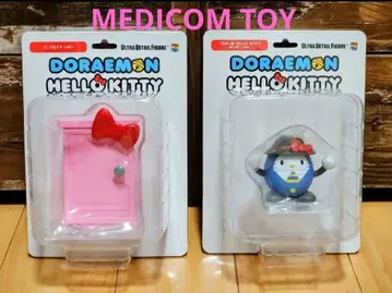 [메디콤토이] 도라에몽 키티 콜라보 피규어 2점 세트