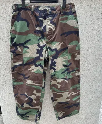 빈티지 카모플라쥬 카고 팬츠 구제 의류 카모 무늬