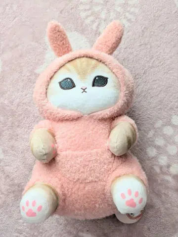 mofusand 토끼 후드 부착 봉제 인형