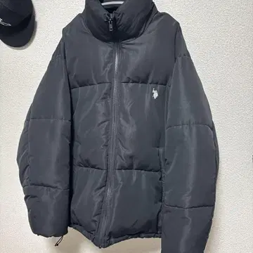 U.S. POLO ASSN. 블랙 다운 자켓 L 사이즈