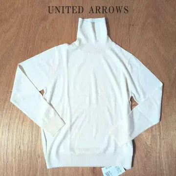 유나이티드 애로우즈 UNITED ARROWS 화이트 터틀넥 니트
