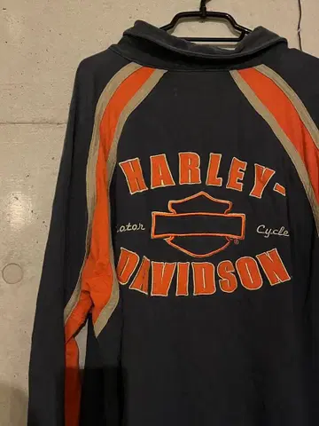 Harley-Davidson 긴팔 피케 셔츠 맨투맨 오버 사이즈