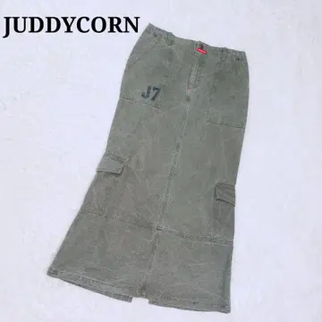 JUDDYCORN 주디콘 밀리터리 롱 스커트 free