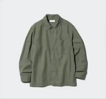 유니클로 코튼 린넨 셔츠 자켓 새상품 uniqlo