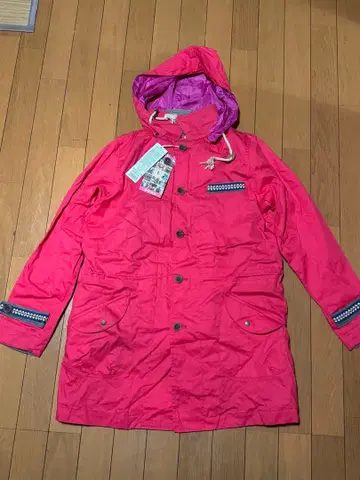 TITICACA 플리스 안쪽 후드 부착 핑크 자켓 S 사이즈