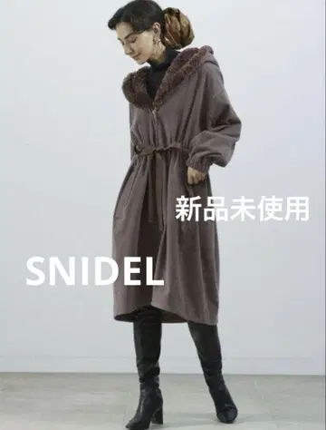 새상품 정가 26,950엔 SNIDEL 스나이델 롱 레이디 모즈 코트