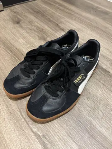 PUMA 팔레르모 블랙/화이트 25.5