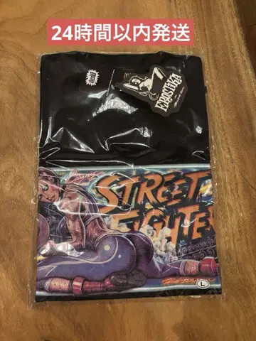 로킹 제리빈 스트리트 파이터 캐미 T-SHIRT L 블랙 정품