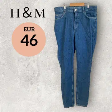H&M [ EUR46 ] 스트레이트 데님 팬츠 파랑