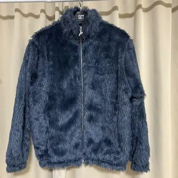 Palace FURRY ZIP FUNNEL 네이비(Lsize)