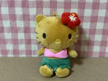 하와이안 스타일 헬로키티 봉제 인형 일광화상 키티 스트랩