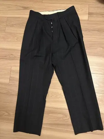 주말 특가 NEAT 슬랙스 네이비 체크 독일제 울 100%