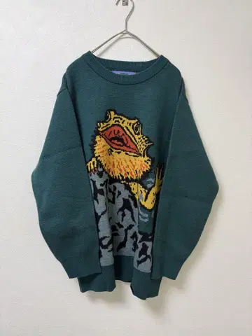 고 슬로우 카라반 후토아고 니트 그린 2