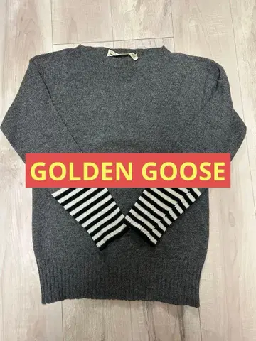 GOLDEN GOOSE 그레이 니트 스웨터 골든구스