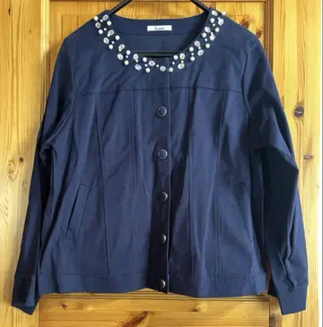 빅 사이즈 네이비 비쥬 자켓 새상품 4L