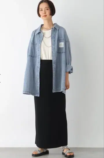 LEPSIM BIG 데님 셔츠 2