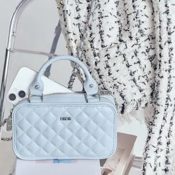FURFUR 퀼팅 폰 홀더 LBLU 블루