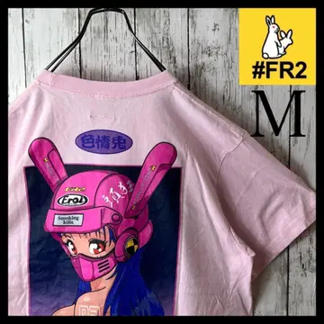 [레어] FR2 매실 색정토 Eroi 셔츠 M 핑크 걸 Girl 보라색