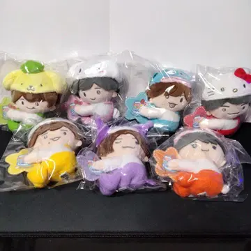 나니와단시 산리오 클립 마스코트 7종 전체 세트