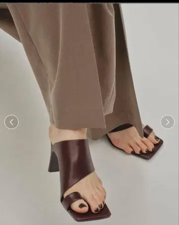 [ todayful ] 스퀘어 레더 샌들 샌들