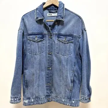 ZARA 데님 자켓 M 사이즈 라이트 블루