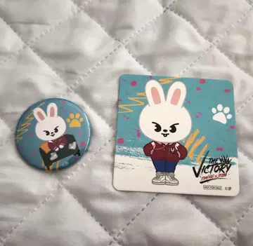 StrayKids 스키즈 스기즈 카페 리노 리빗 코스터 배지