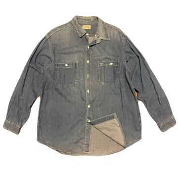 90s DAGMONT 샴브레이 셔츠 L(XL)