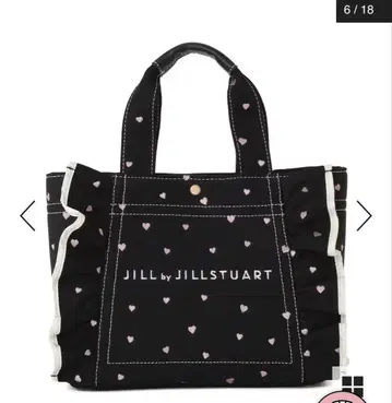 JILL by JILL STUART 하트 프릴 토트 블랙