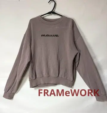 카네코 아야 x FRAMeWORK 로고 맨투맨 풀오버