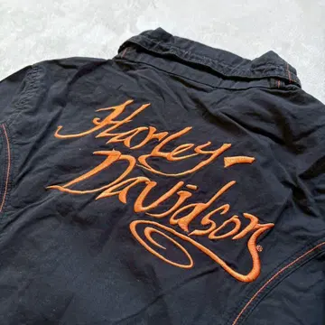 [ 레어 ] HARLEY-DAVIDSON 코튼 지퍼 자켓 자수 M