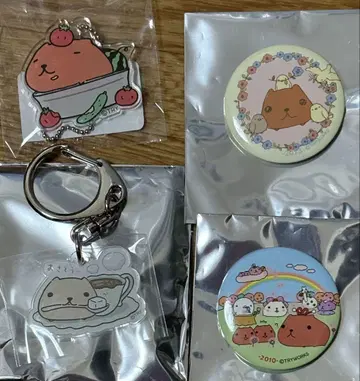 카피바라 씨 캔뱃지 키링