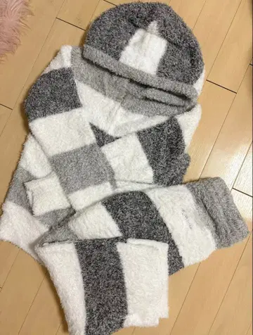 젤라피케 여성용 셋업 후드티 그레이 화이트