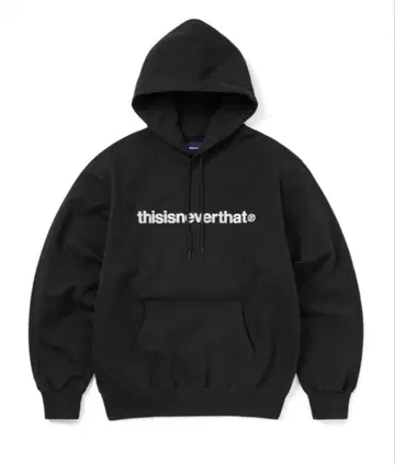 thisisneverthat 블랙 후드 부착 후드티