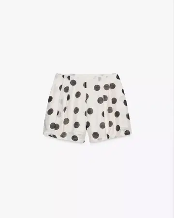 ZARA 도트 무늬 버뮤다 팬츠