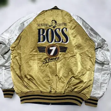 BOSS 점퍼 골드/실버 리버서블 스카잔 바시티 자켓