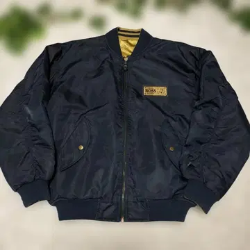 BOSS 점퍼 골드/실버 리버서블 스카잔 바시티 자켓