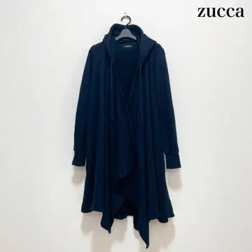 zucca 주카 롱 후드티 네이비 M 면 100% 일본제 두꺼운 원단