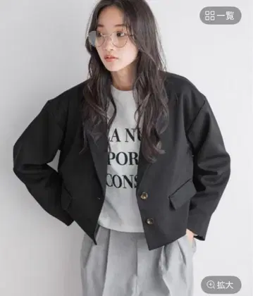 LOWRYSFARM 새상품 블랙 테일러드 자켓 F 사이즈