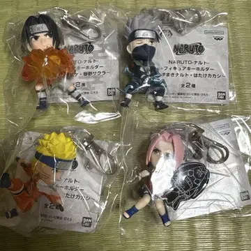 [ 미사용 새상품 ] NARUTO 나루토 질풍전 피규어 키링 4종 세트