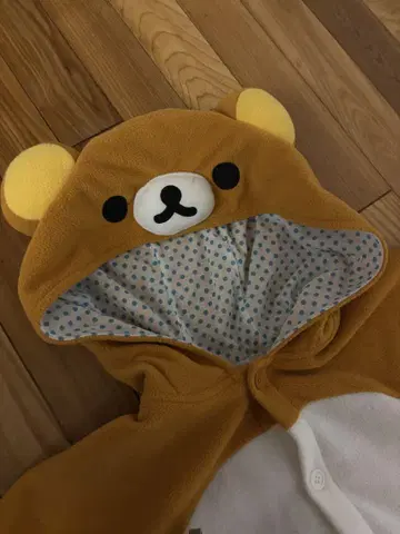할로윈 리락쿠마 후드 부착 룸웨어 코스튬