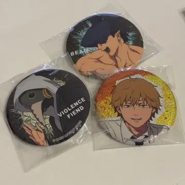 체인소 맨 반짝임 캔뱃지 세트 빔 덴지 폭력의 마인