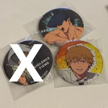 체인소 맨 반짝임 캔뱃지 세트 빔 덴지