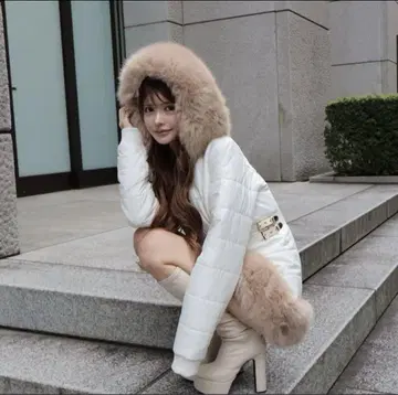 Randy Belted fur padded jacket