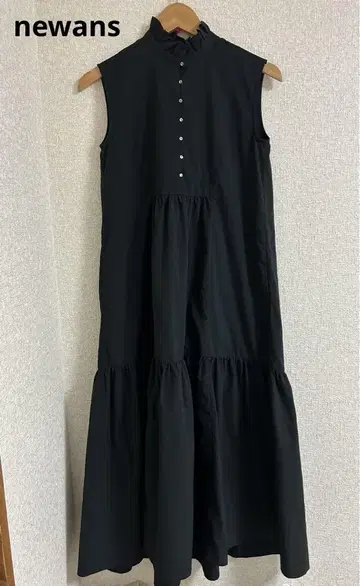 newans 프릴 칼라 셔츠 원피스