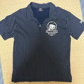 Braveman BETTY BOOP 스트라이프 피케 셔츠 L