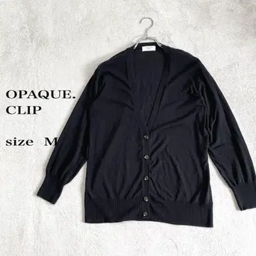 OPAQUE. CLIP 블랙 가디건 V넥 사이즈 M