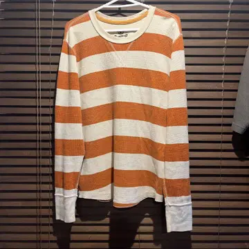 Roebuck & E 와플 보더 롱 T셔츠 vintage